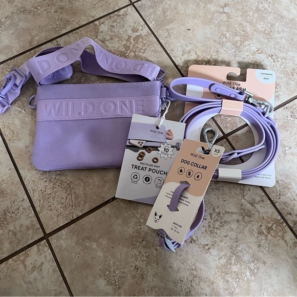NEW Wild One leash and collar set with treat pouch - Picture 3 of 16